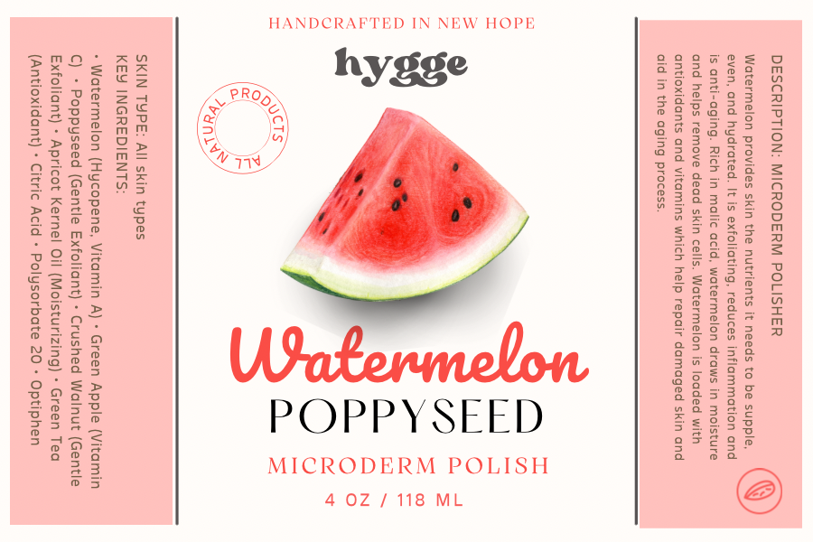 Microderm Polish • Watermelon + Poppyseed